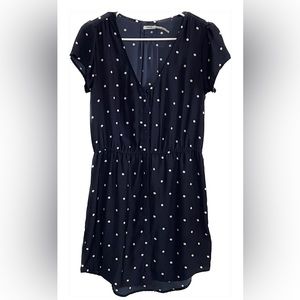 Urban Outfitters Navy Polka Dot Dress